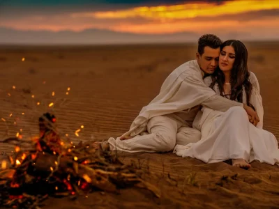 Couple Dinner in Desert